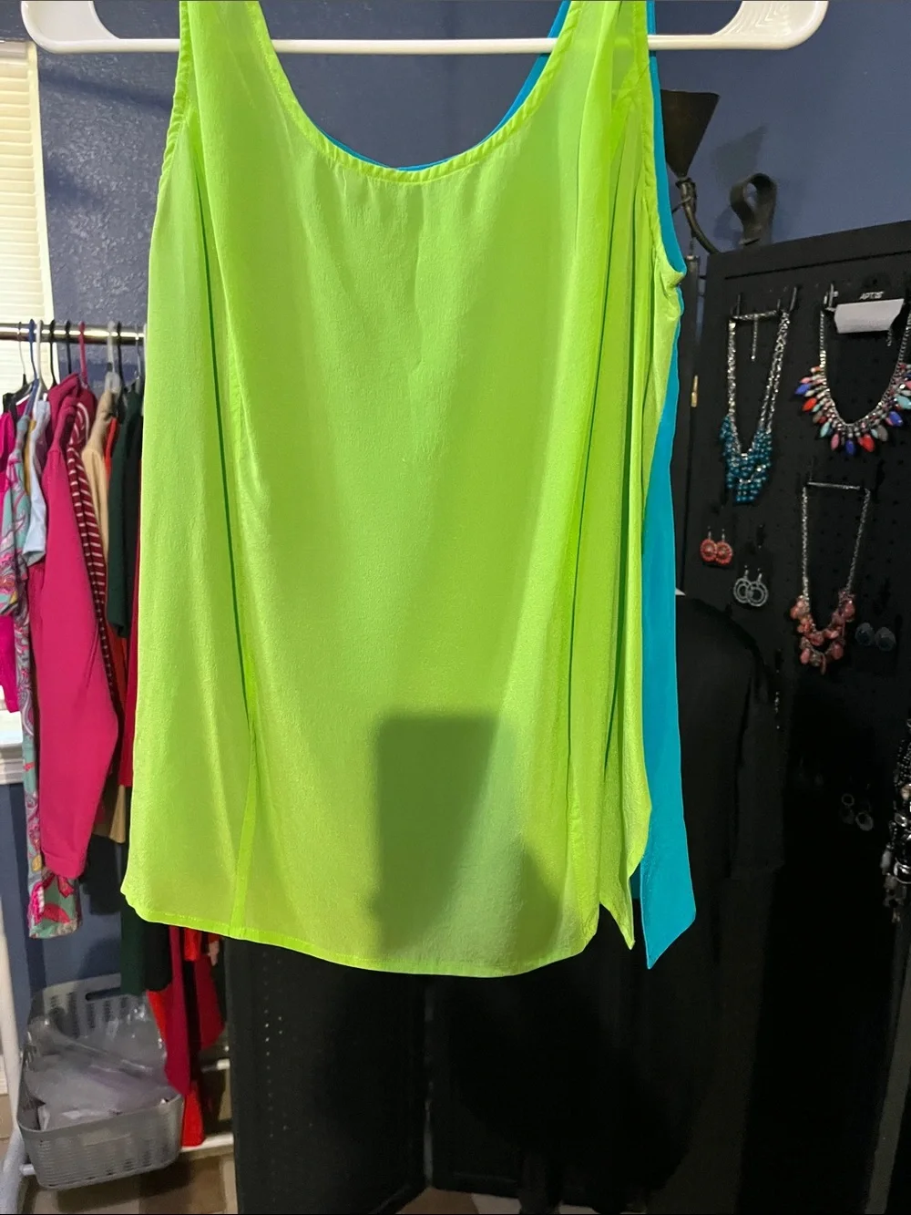 Neon Lime Green Sleeveless Women's Camisole